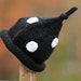 Newborn Infant Baby Black and White Polka Dot Bonnet Boutique Hat Photo Prop