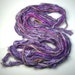 Silk sari ribbon called Fallen Petals of violet
