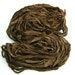 Silk Sari Ribbon Called Chocolate mousse HALF skein