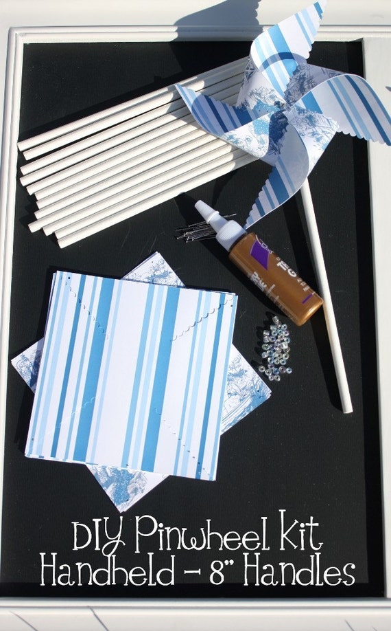 DIY Traditional Pinwheel Kit Handheld Set of 8 Select