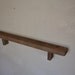 Rustic barnwood wall mounted shelf 40 inch wide
