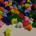 6 OUNCES of Rainbow Star and Heart Pony Beads -for jewelry making kandi bracelets-