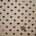 Hearts and Cats on Stretch Terry Knit Fabric 1 YD