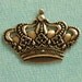 Brass Imperial Crown Embellishment 2272