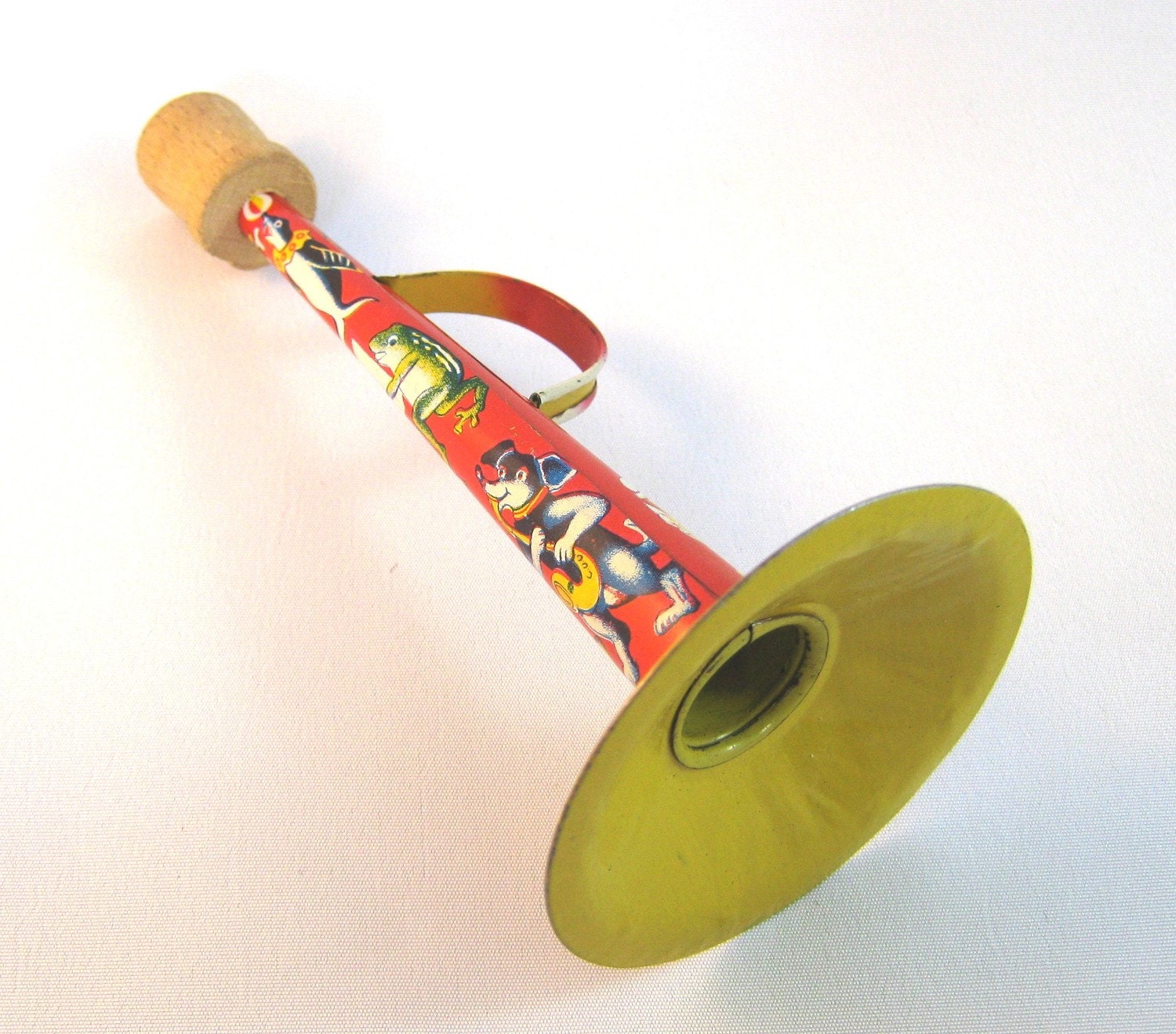 RESERVED FOR KATHY Vintage noise maker party horn