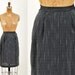 SALE - WOVEN Black and White Pencil Skirt