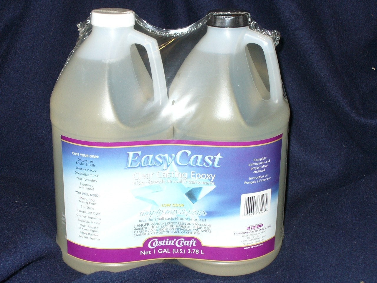 Resin Easy Cast Clear Casting Epoxy 1 Gallon 3.78 liter Fresh