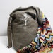 Upcycled Army Surplus Duffel Bag Screen Printed with White Tree