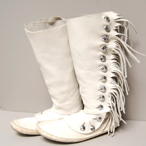 celine moccasin white