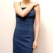 blue DENIM 90s BODY CON spring summer dress