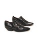 size 7.5 MINIMAL black leather 80s SOUTHWEST ankle booties GUESS by Georges Marciano