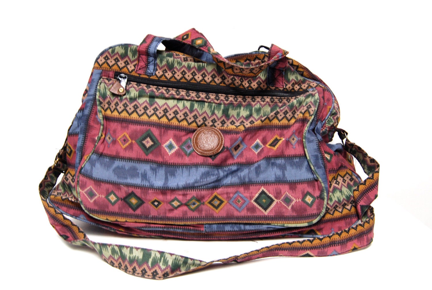 SOUTHWEST native american print XLARGE overnight travel bag