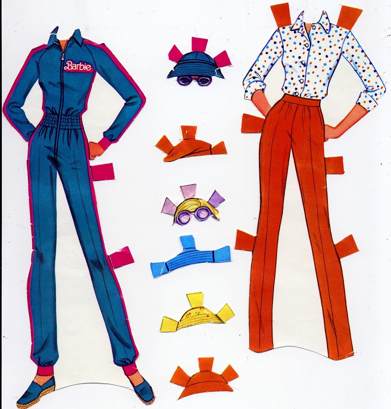 Vintage 1982 Malibu Barbie Paper Doll Clothes Box