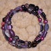 Shades of Purple Memory Wire Bracelet