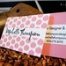 double-sided solid color round ikat calling card - set (50)