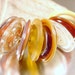 Handmade lampwork glass disc beads---SuNkiSsEd---SRA