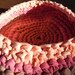 Just Peachy... a recycled t-shirt basket