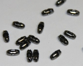 50 pcs of Gunmetal ball chain connectors for 1.5mm chain