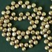 16 in strand of cultured freshwater teardrop coin pearls 6-7mm- Antiqued gold- olive