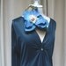 Vintage Flowing Black Keyhole Detail Nightgown L XL
