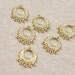 6 Gold Earring or Pendant Chandelier Findings