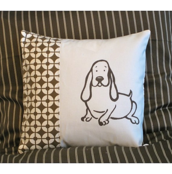 basset hound pillow pottery barn