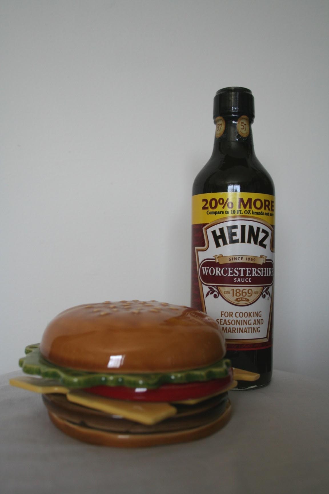 Vintage Hamburger Ceramic Coaster Set