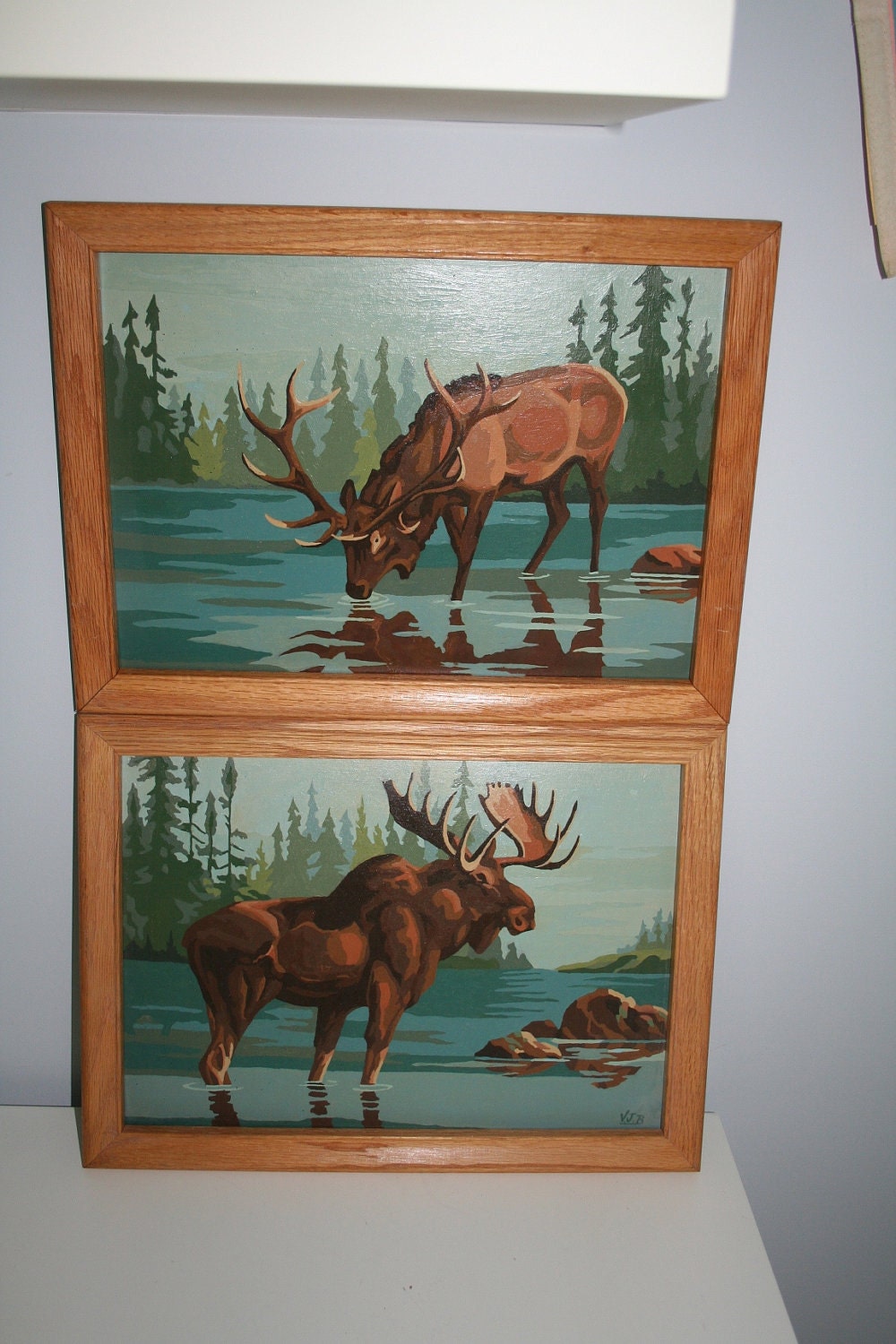 Vintage Moose Paint by Number Pictures