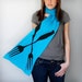 Giant Forks Scarf in Turquoise