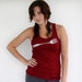 Cyber Monday Etsy Womens Ruby Red Forks Tank Top in Large : womens fashion clothing gift for her, foodie, Black friday etsy