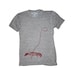 Heather Gray Men's Track Tee - French Pet Lobster in Large : tshirt clothing gift for him