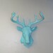 Stag Mount,Blue Ocean Breeze, Faux Taxidermy,Deer Head,Antlers,Buck