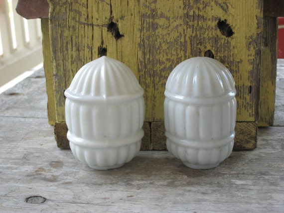 Antique Milk Glass Bird Cage Feeders by swoonantiques on Etsy