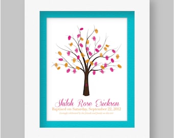Personalized LDS Baptism - Fingerprint Guestbook Printable