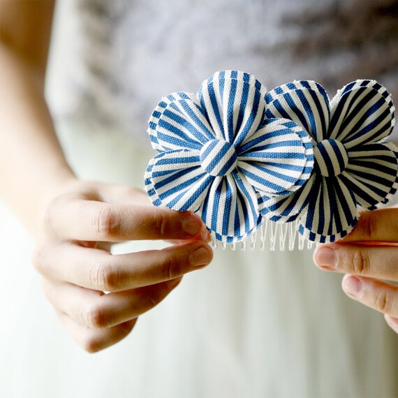 starboard - nautical flower comb