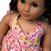 American Girl Doll Clothes - The Rose Ballad Collection, A Halter Dress in Spirited Verse