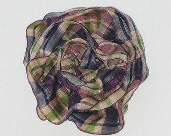 Melrose International Red and Black Plaid Wired Ribbon (Set of 2) main image 1