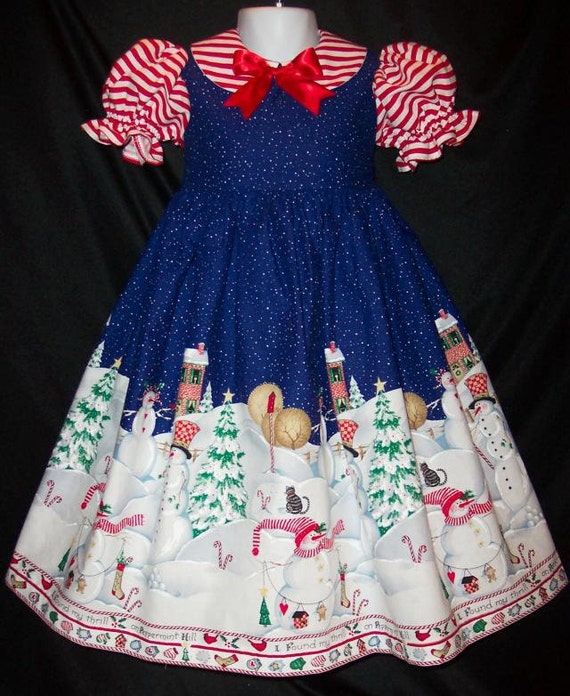 DAISY KINGDOM Peppermint Hill Dress CHRISTMAS Custom Size for