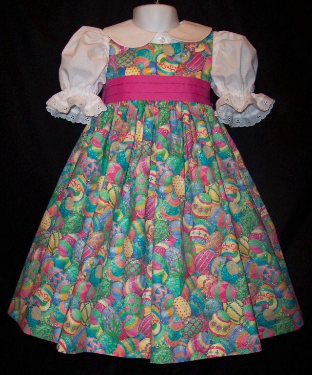 EASTER Eggs SPARKLE Dress Custom Size