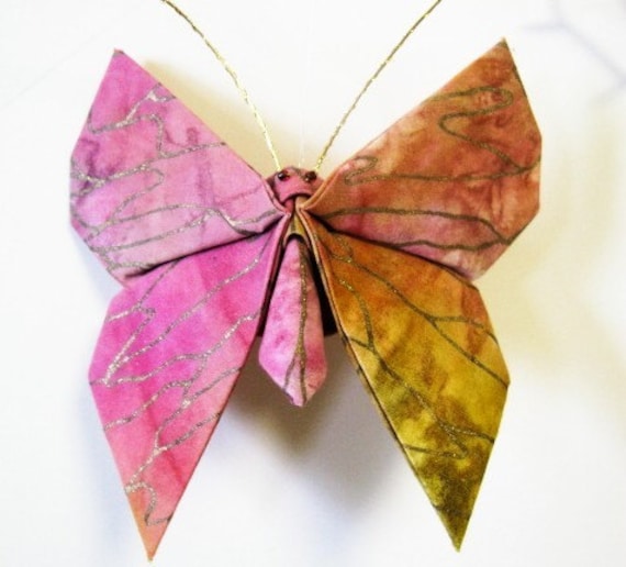 Fabric Origami Butterfly Ornament