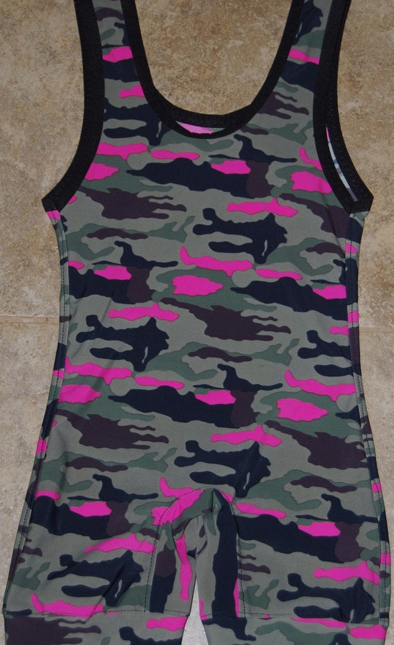 Items similar to Youth Wrestling Singlet CUSTOM SINGLETS Brown Pink
