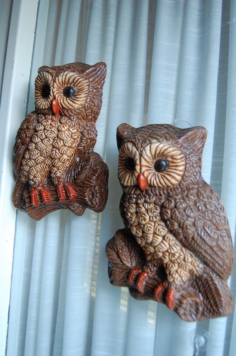 Pair of Owls vintage wall hanging