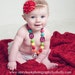 Toddler Photography Prop - Chunky Bubblegum Beaded Necklace - Little Girl Jewelry - Princess Prop