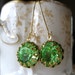 Verdant (Earrings with Faceted Estate Style Jewels)