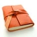 Poppy Orange Leather Journal and Sketchbook