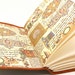 Medieval Leather Journal and Leather Sketchbook with Illuminated Manuscript Pages