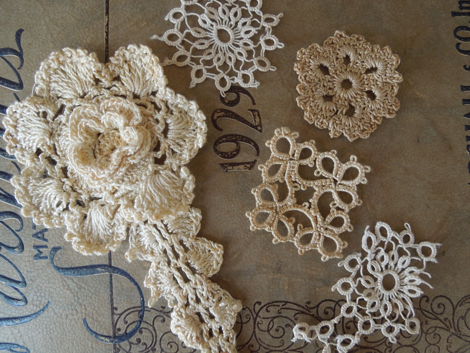 Collection of Antique Tatting and Lace Handwork
