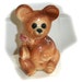 closeout sale -Cute ANTIQUE BEAR PLANTER Funky Teddy Bear Figurine for holding anything like pencils or plants