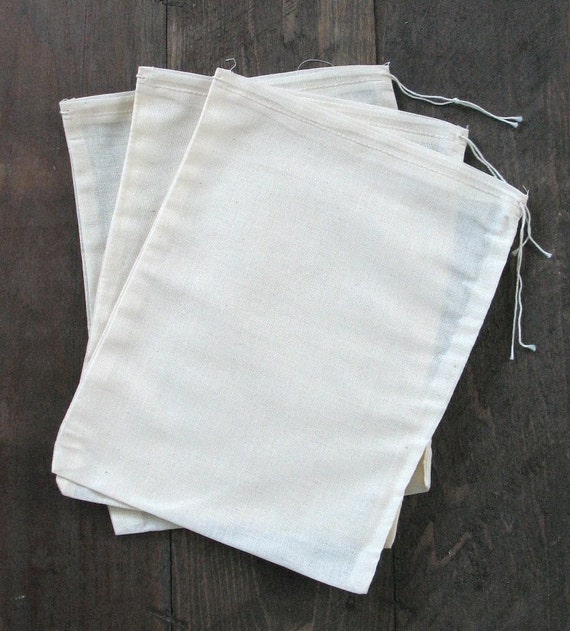 70 8x10 inch Cotton Muslin Drawstring Bags