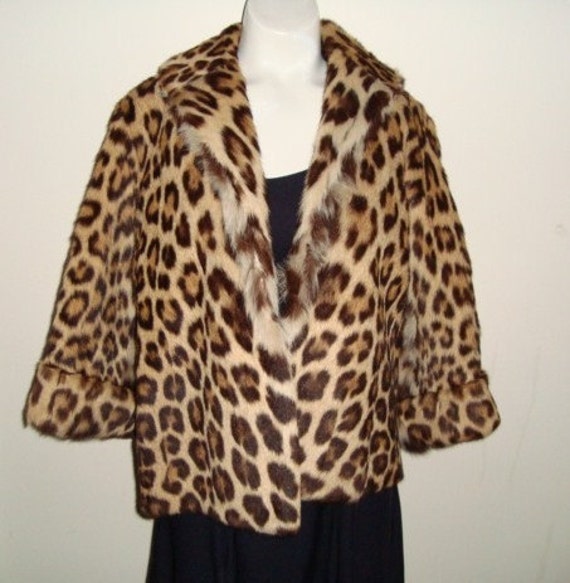 1940's REAL Leopard Fur Jacket